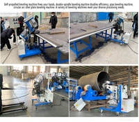 Machine à chanfreiner les tuyaux et les têtes, chanfreineuse double usage pour têtes elliptiques et soudure de tuyaux de grand diamètre