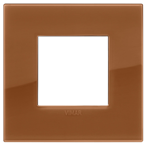 Placca Classica Vimar 2M Reflex Caramello 9x9cm per Montaggio a Parete - Product Image 1