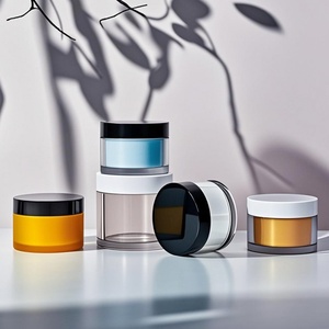 Pots en plastique personnalisés 100g 200g 250g 300g, pot à crème à paroi épaisse en PET, flacon cosmétique en plastique avec couvercle ABS - Product Image 1