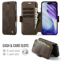 Étui de téléphone rétro CaseMe pour iPhone 18 Pro Max 17 16 15 14 13, étui à rabat magnétique pour iPhone