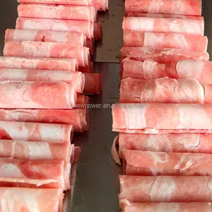 Automatic hot pot restaurant frozen meat mutton roll slice slicing machine meat cutting machine for sale