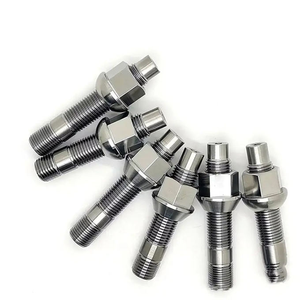 Ti6AL4V GR5 M14 <strong>Titanium</strong> Lug <strong>Stud</strong> and Lug Nut for Car Wheel - Product Image 1