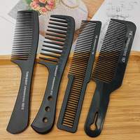 Peigne à cheveux antistatique professionnel en ABS, kit de peignes de coiffure pour hommes et femmes
