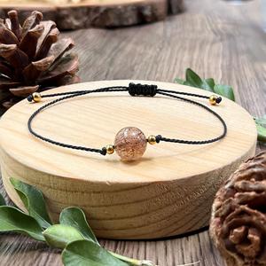 Bracelet en pierre naturelle avec perles de verre colorées, Œil de l'Intuition, prêt pour l'emballage de vente au détail, gravure personnalisée - Product Image 3
