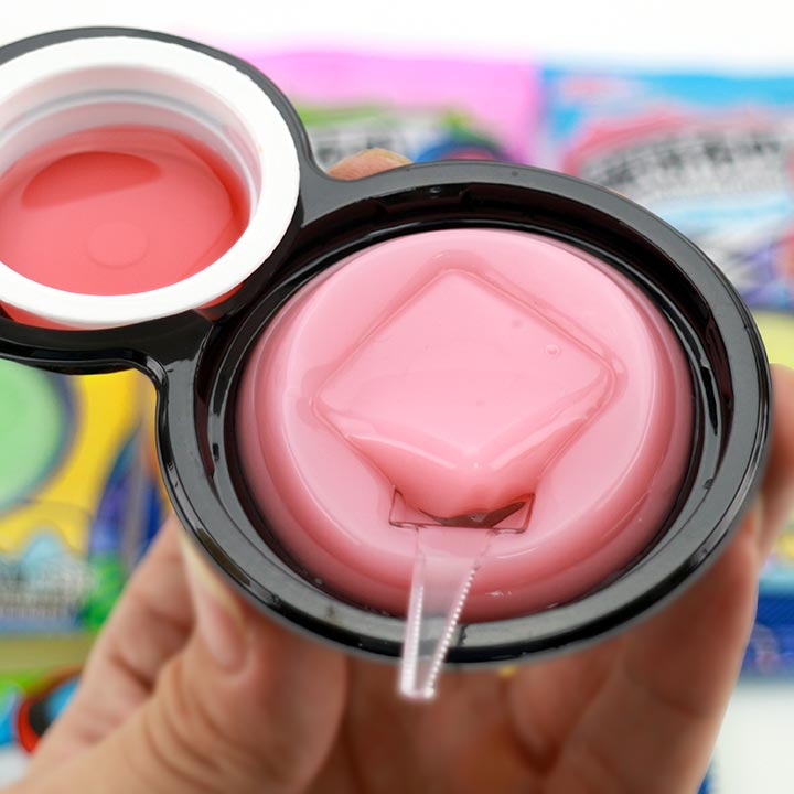 Jelly pudding with jam