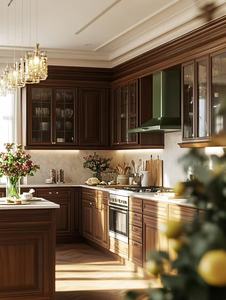 Fabricante de Gabinetes de Cocina Modernos OEM ODM, Isla Modular Personalizada, Gabinete de Despensa de Madera Maciza/MDF/<span class=keywords><strong>OSB</strong></span>/Melamina - Product Image 3