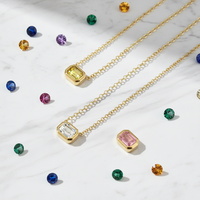 Collar de Cadena de Eslabones de Acero Inoxidable con Letra V para Mujer, Chapado en Oro de 18K, Resistente al Agua, Minimalista, 18 Pulgadas, Venta al por Mayor