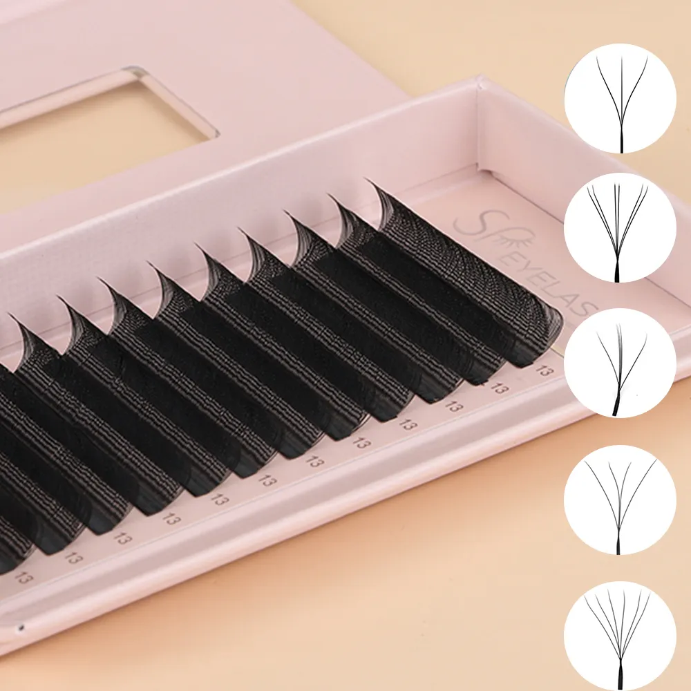 SP EYELASH 3D 4D 5D W Shape Hand Made Eyelash Extensions Automatic Flowering Fans Natural Individual Yy Lashes