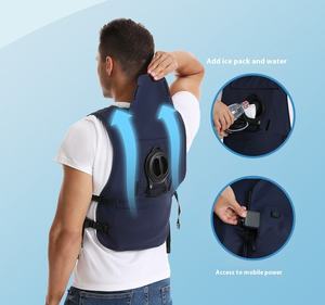 Watercirculerende koelvest van ALIKE, verstelbare borst, op batterijen werkende ijskoeling houdt 2-5 uur koel - Product Image 5