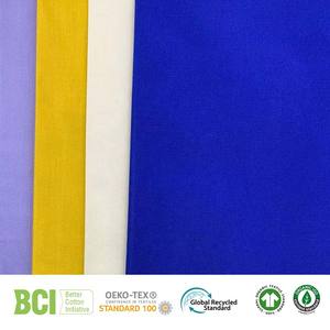 Tela de Lona BCI GRS OCS OEM ODM 21+21x10 65% Poliéster 35% Algodón 72x40 260GSM para Uniformes de Trabajo - Product Image 3