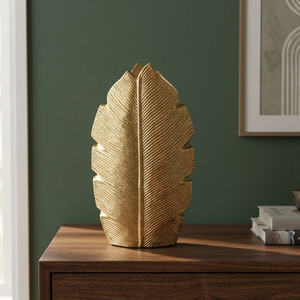 Jarrón de Metal Moderno de Primera Calidad, Decoración de Mesa Hecha a Mano, 39 cm de Altura, Acabado Plateado - Product Image 6