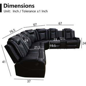 Sofá Clásico con Espacio de Almacenamiento, Conjunto de Salón en Forma de L, Sofás Seccionales para Sala de Estar, Tela Italiana, Último Diseño de Lujo para el Hogar - Product Image 3