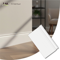 Plinthe en PS durable, imperméable, décorative, moulure murale flexible, bordure décorative pour la décoration intérieure moderne
