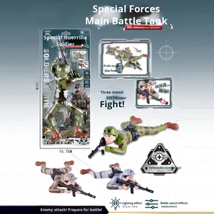 Camuflaje de soldado de rastreo eléctrico de moda con juguete de plástico de sonido para niños en estilo <span class=keywords><strong>TikTok</strong></span> para niños y niñas - Product Image 6