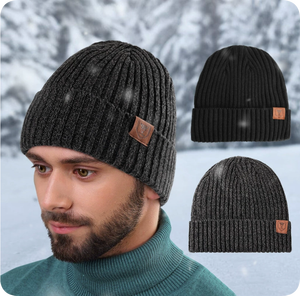 Nuevo Gorro de Punto de Moda para Invierno, con Bordado a Mano, de Algodón, Cálido, Transpirable, Impermeable, con Protección para los Oídos - Product Image 2