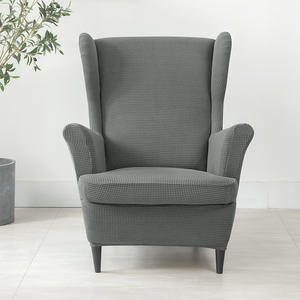 Venta caliente chino hecho color sólido elástico sillón ala trasera Tigre taburete silla cubierta sofá cubierta - Product Image 5