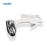 Ensemble de toilettes WC bidet à jet vertical moderne en ABS à nettoyage automatique ultra fin à buse unique, eau douce, non électrique, mécanique