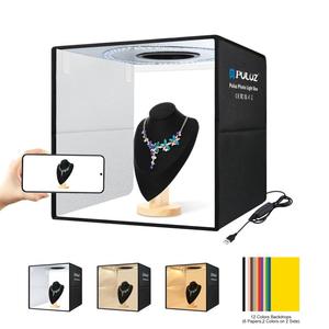 <span class=keywords><strong>Caja</strong></span> <span class=keywords><strong>de</strong></span> Estudio Fotográfico Portátil con Anillo <span class=keywords><strong>de</strong></span> Luz <span class=keywords><strong>de</strong></span> 40 cm, Luz LED Regulable por USB, Incluye 6 Colores <span class=keywords><strong>de</strong></span> Fondo, Kit <span class=keywords><strong>de</strong></span> Tienda <span class=keywords><strong>de</strong></span> Fotografía Plegable - Product Image 1