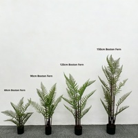Meilleures ventes : Nouvelle fougère artificielle chinoise de style zen, fougère artificielle luxuriante et pleine pour l'aménagement paysager des cours et jardins