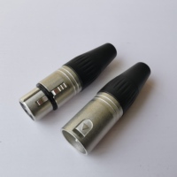 Connecteur de microphone XLR XT60 à 3 broches Prise audio à angle droit 2A/5A Courant nominal Prise mâle-femelle Cuivre Nickel Contacts Aluminium