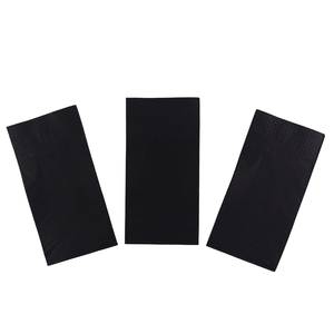 Giấy Khăn Ăn Tùy Chỉnh Trinh Gỗ Bột Giấy Màu Đen Nổi Bữa Ăn Tối Khăn Ăn 2-Lớp 1/8 Gấp Serviettes Servilletas De Papel Phòng Ăn - Product Image 1