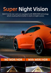 Caméra de tableau de bord 4K G850 avec écran rétroviseur 12'' et double objectif, enregistreur vidéo, vision nocturne et GPS pour voiture - Product Image 3