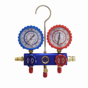ए/सी मरम्मत के लिए मैनिफोल्ड गेज R134a रेफ्रिजरेंट प्रेशर गेज का उपयोग - Product Image 1