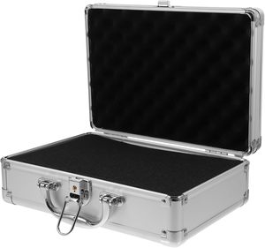 Maletín de aluminio <span class=keywords><strong>con</strong></span> cerradura y llaves Estuche rígido Estuche de inserción de espuma de aluminio - Product Image 2
