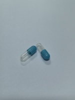 Capsules de gélatine transparentes bleues, coques de capsules fiables pour l'emballage pharmaceutique, étiquette privée et livraison mondiale