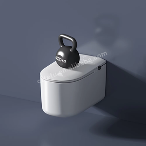 Inodoro <span class=keywords><strong>de</strong></span> Wc alargado abierto automático Sensor táctil <span class=keywords><strong>de</strong></span> pie eléctrico Inodoros <span class=keywords><strong>de</strong></span> bidé inteligentes con control remoto - Product Image 2