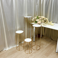 Support à fleurs de sol en or de luxe LEXI, en métal de haute qualité, taille personnalisable, décoration de mariage, élégant, romantique, livraison rapide
