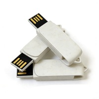 Clé USB Pivotante en Paille de Blé, Disque Flash Écologique 2 Go 4 Go 8 Go 16 Go 32 Go 64 Go