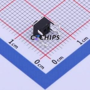 GT-TC075C-H038-L1 Tactile Switch Through hole-4P,4.5x4.5mm Switch Single Pole Single Throw Round Button 1N Through Hole - Product Image 2