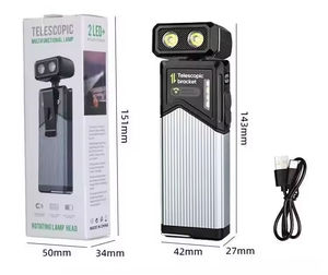 Nueva Lámpara de Trabajo LED de Alta Luminosidad, Ajustable, con Batería de Litio, Portátil, Moderna, de Vidrio para Exteriores, Telescópica y Giratoria para Camping - Product Image 4