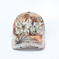 Sombreros de Sol para Mujer con Pedrería, Protección UV, Gorra de Béisbol Brillante Decorada, Gorras para Espectáculos de Danza, Gorras con Personalidad, Gorra de Hip Hop para Calle y Aire Libre