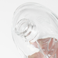 Bouteille vide de 60 ml en verre bleu premium en forme d'animal avec bouchon à vis pour vin, vodka, whisky, brandy, gin, rhum, tequila et spiritueux