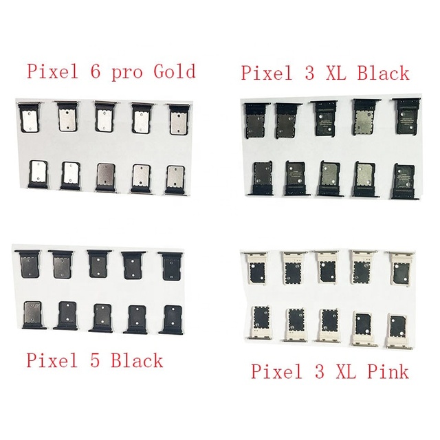 Mobile Phone Sim Tray for Pixel 2/pixel 2XL/Pixel 3/pixel 3A XL/Pixel 3XL/Pixel 5/Pixel 6 Pro Sim Card Slot