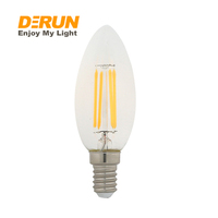 Mini Bougie C35 B22 B15 LED 2W 3W 4W 5W 6W 130V 220 230V 2200K 2500K 3000K LED Filament Lumières Ampoule, FMT-C35
