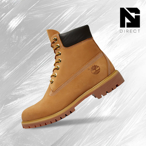 Botas Premium de 6 Pulgadas 'Wheat', Botas Impermeables con Cordones en el Tobillo, Punta Redonda, Botas de Cuero Estilo Martin, Antideslizantes, para Todas las Estaciones - Product Image 1