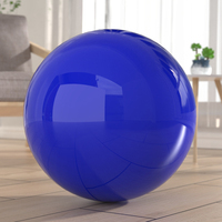 Boule Réfléchissante de Plafond Sphérique Creux en Acier Inoxydable Boule de Couleur Violette Bleue Vitrine Décorative de Mur de Maison Art Déco
