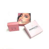 Étui à lentilles de contact beauté Lentilles de contact Taille et conception personnalisées Lentilles de boîte en papier rose