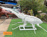 Sculpture métallique réaliste en fer Lucanidae Beatles