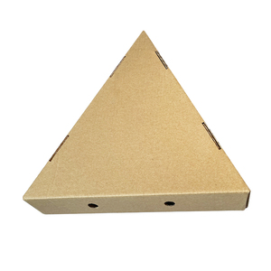 Biểu tượng tùy chỉnh thiết kế Kraft sóng tam giác vuông hình chữ nhật hình dạng bánh Pizza hộp Takeaway hộp thực phẩm - Product Image 4