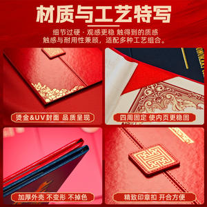 Copertina Personalizzata per Certificato di Onorificenza con Stampa in Lamina d'Oro, Formato Verticale <span class=keywords><strong>A4</strong></span>, Pagine Interne per Dipendenti Eccezionali - Product Image 3