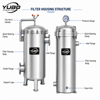 Carcasa de Filtro de Seguridad de Alta Capacidad para Agua de Refrigeración, Agua Circulante, Aguas Residuales y Tratamiento de Agua Industrial