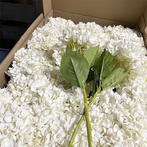 QSLH-VF003 <span class=keywords><strong>2022</strong></span> Venta al por Mayor de Flores de Hortensia Artificiales Multicolores, Cabezas Grandes de Seda, para Decoración de Bodas - Product Image 2
