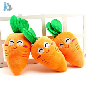 Kinghon Durable Carrot-Shaped Squeaky Dog Chew Toy Interactive <b>Plush</b> Stuffed Pet Toy Squeak-Sounding Dog Chew Toy - Product Image 2
