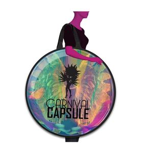 カスタマイズされたホログラフィックチュチュバッグダンサー用工場ホログラムラウンド形状大容量ガーメントバッグ40' - Product Image 1