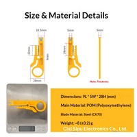 Mini-couteau jaune multifonctionnel pour dénuder les fils, simple, directement du fabricant, pour système de câblage téléphonique