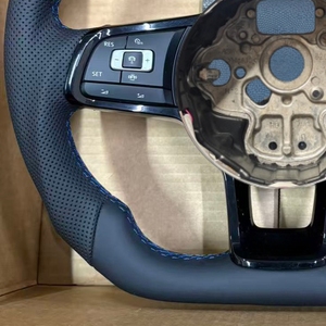 Volante de Cuero en Existencia para Volkswagen VW MK7 MK6 Golf 6 Golf 7 7.5 Passat <span class=keywords><strong>Polo</strong></span> Scirocco Jetta GTI GTD GTS GTE <span class=keywords><strong>GLI</strong></span> CC - Product Image 6